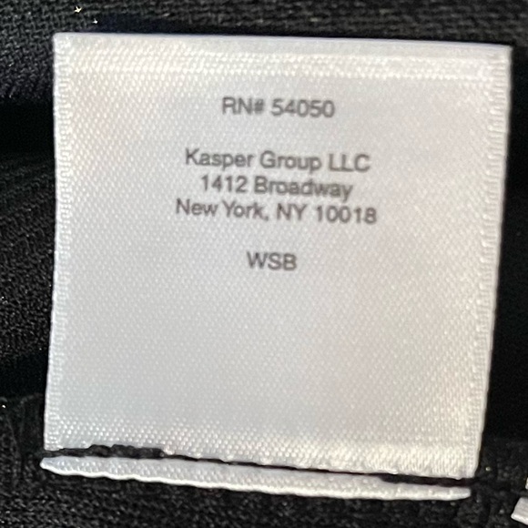 NWT Kasper Metallic Shimmer Black & Gold Petite Twist Neck Knit Top Size Med PM - Picture 12 of 15